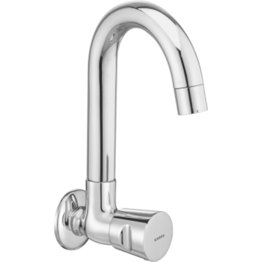 110054 Sink cock - wall mounted with  full motion spout and aerator