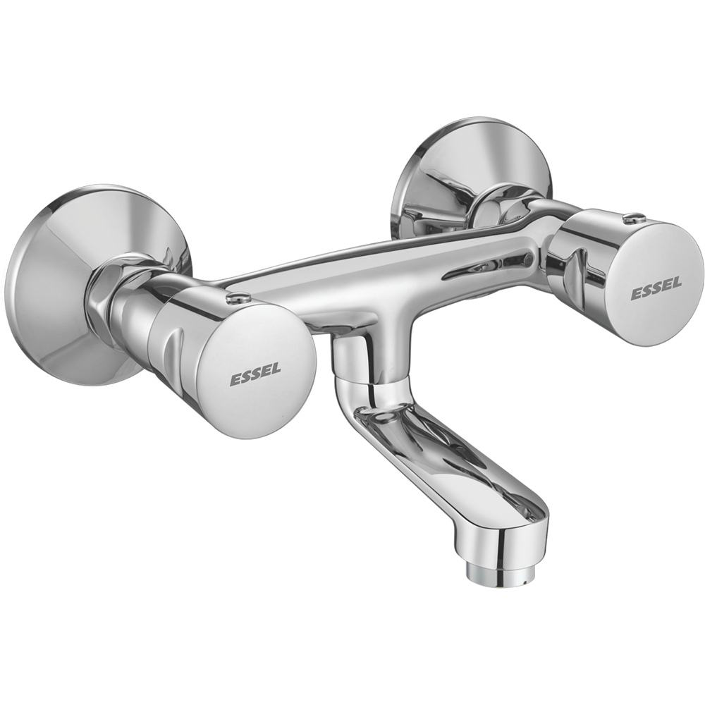 110068 - Wall mixer with connecting  legs and wall flange