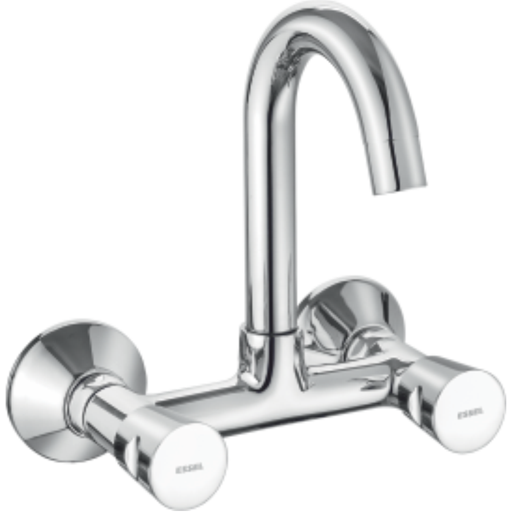 110069 Sink mixer - wall mounted with  full motion spout and aerator