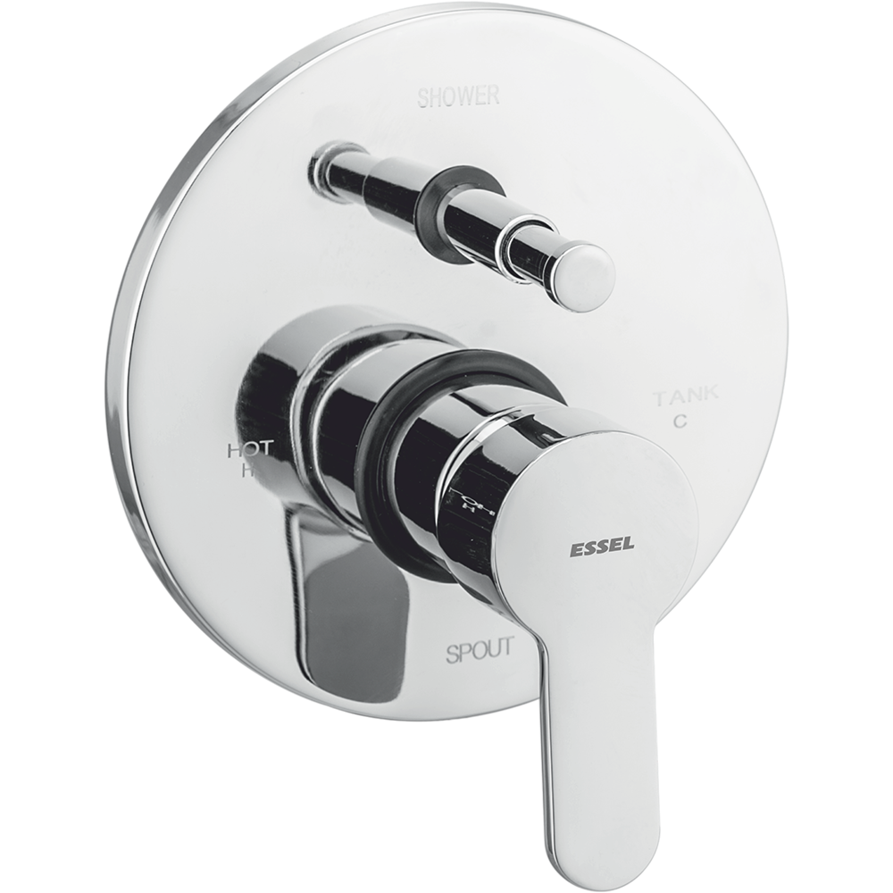 Singe lever diverter upper part compatible with 3 inlet diverter
