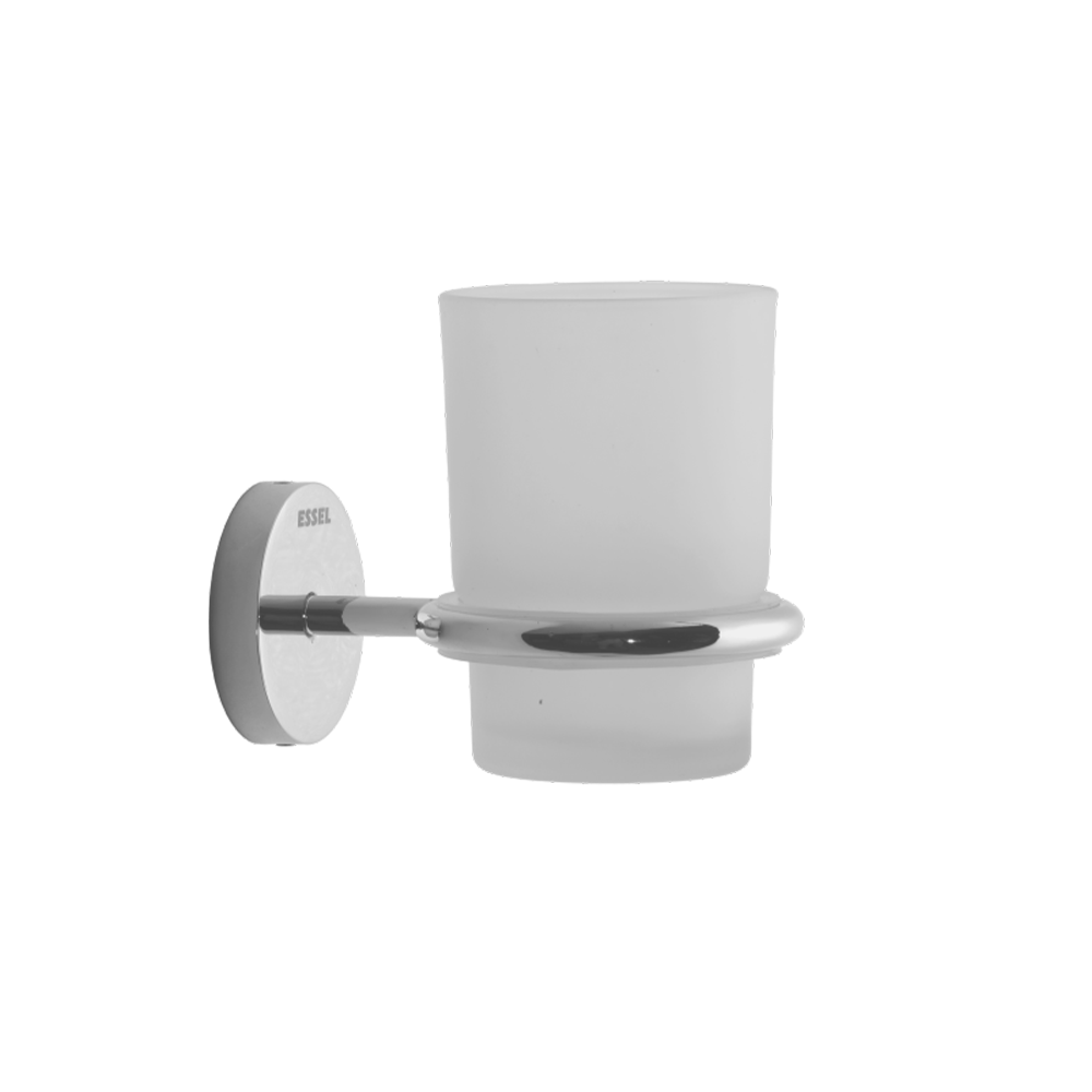 111025 - Stainless steel tumbler holder with glass tumbler