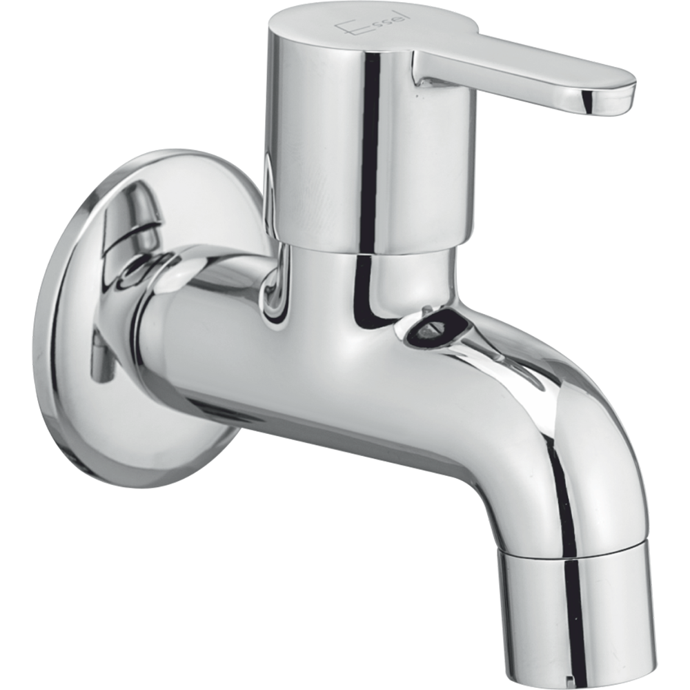 111045 - Bib cock with aerator and wall flange