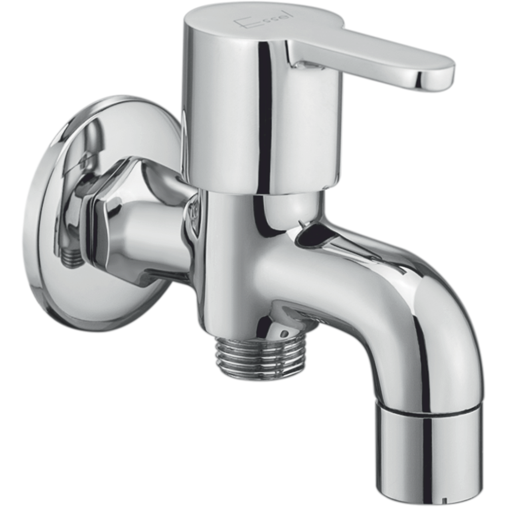 111055 - Two way bib cock with aerator and wall flange