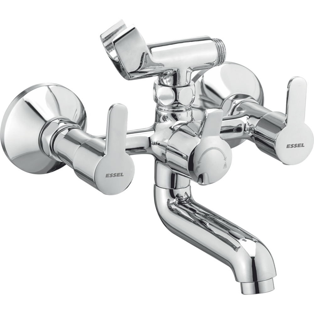 111067 - Wall mixer with inbuilt telephonic arrangement,z shower arrangement and wall flange