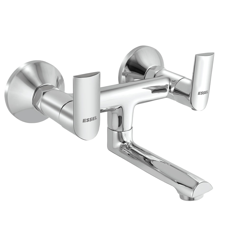 113068 - Wall mixer with wall flange and aerator