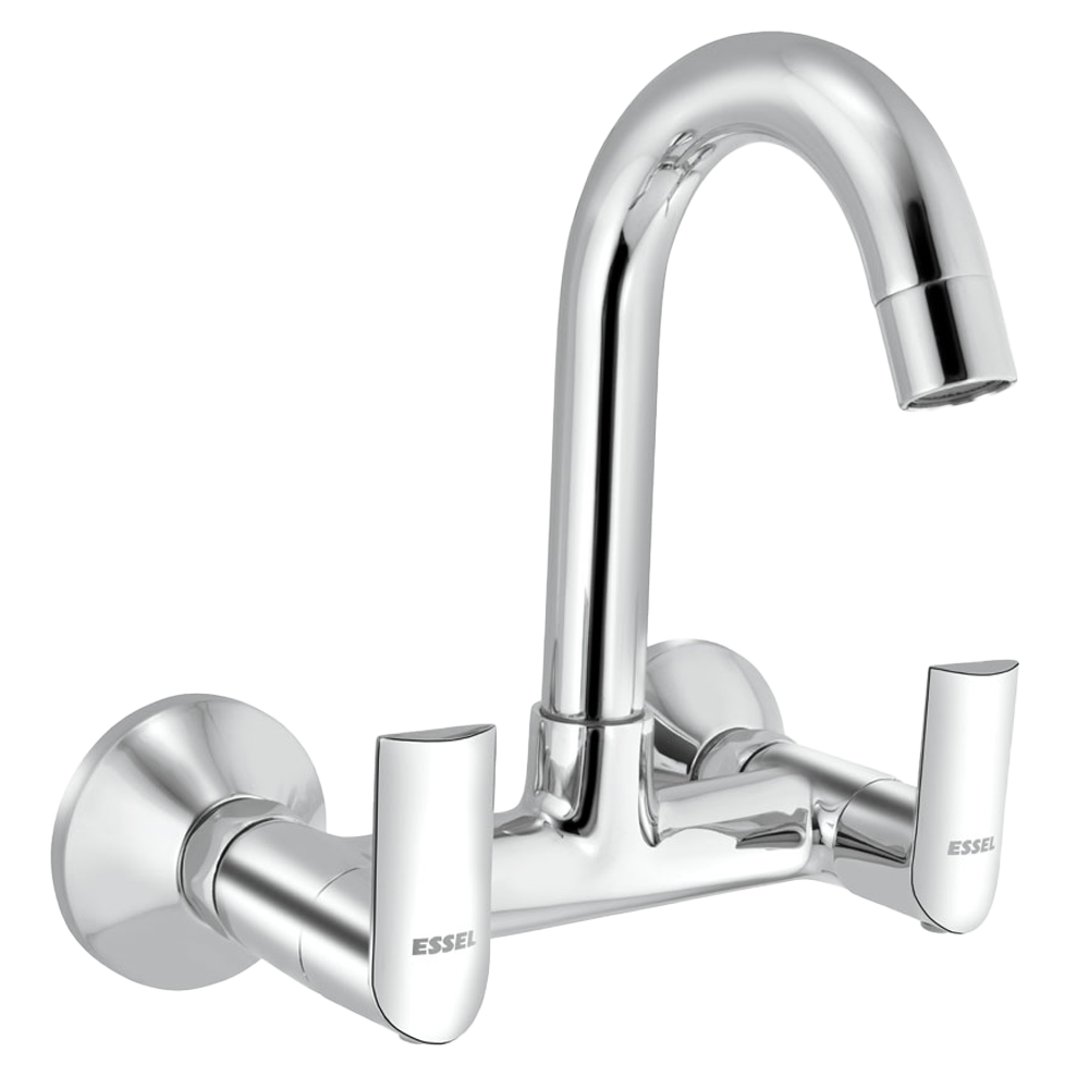 113069 - Sink mixer with full motion spout and aerator