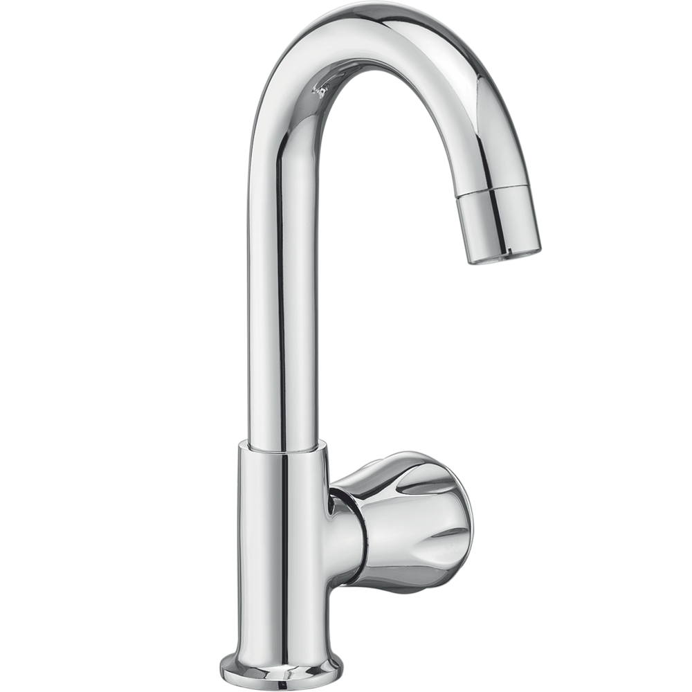 114053 Swan neck with fixed spout and  aerator (left),