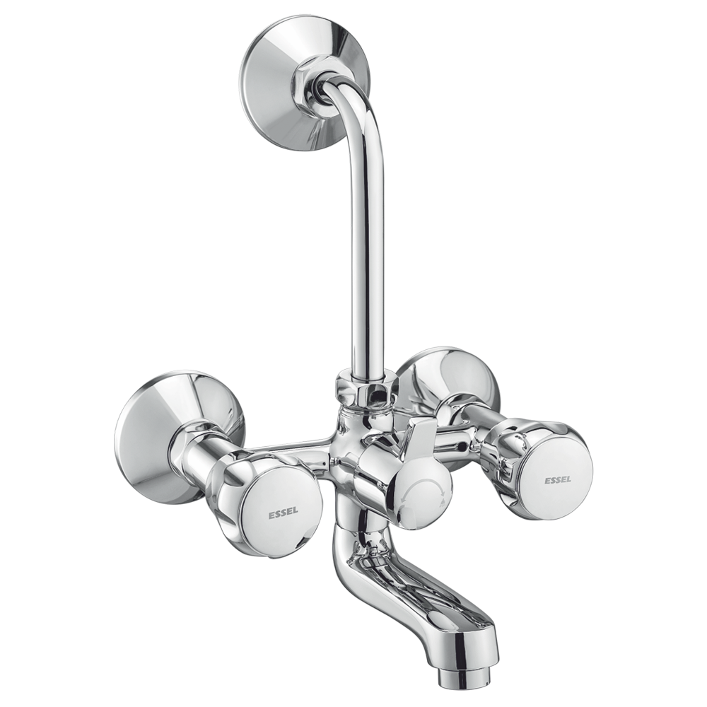 114065 - Wall mixer with inbuilt provision  for overhead shower (inclusive of 115mm bend pipe)