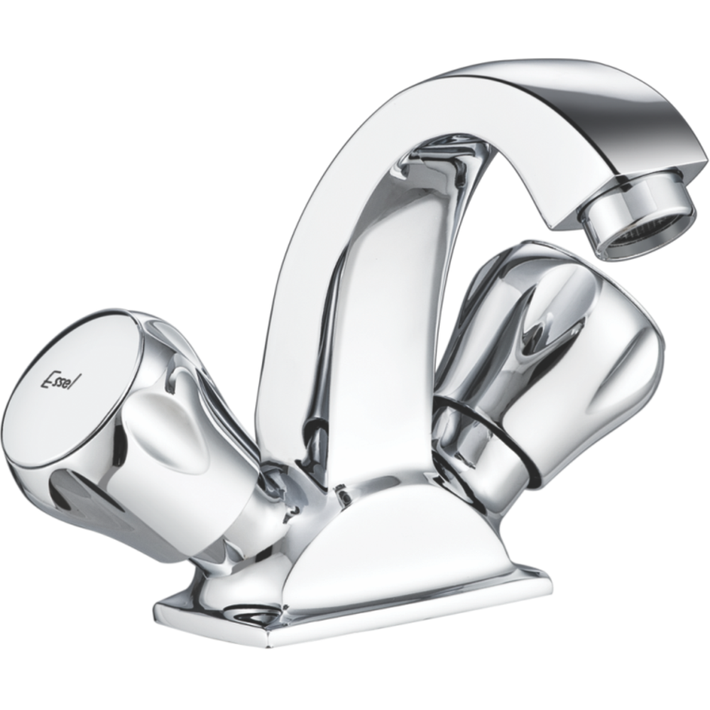 114066 - Central hole basin mixer  with fixed spout