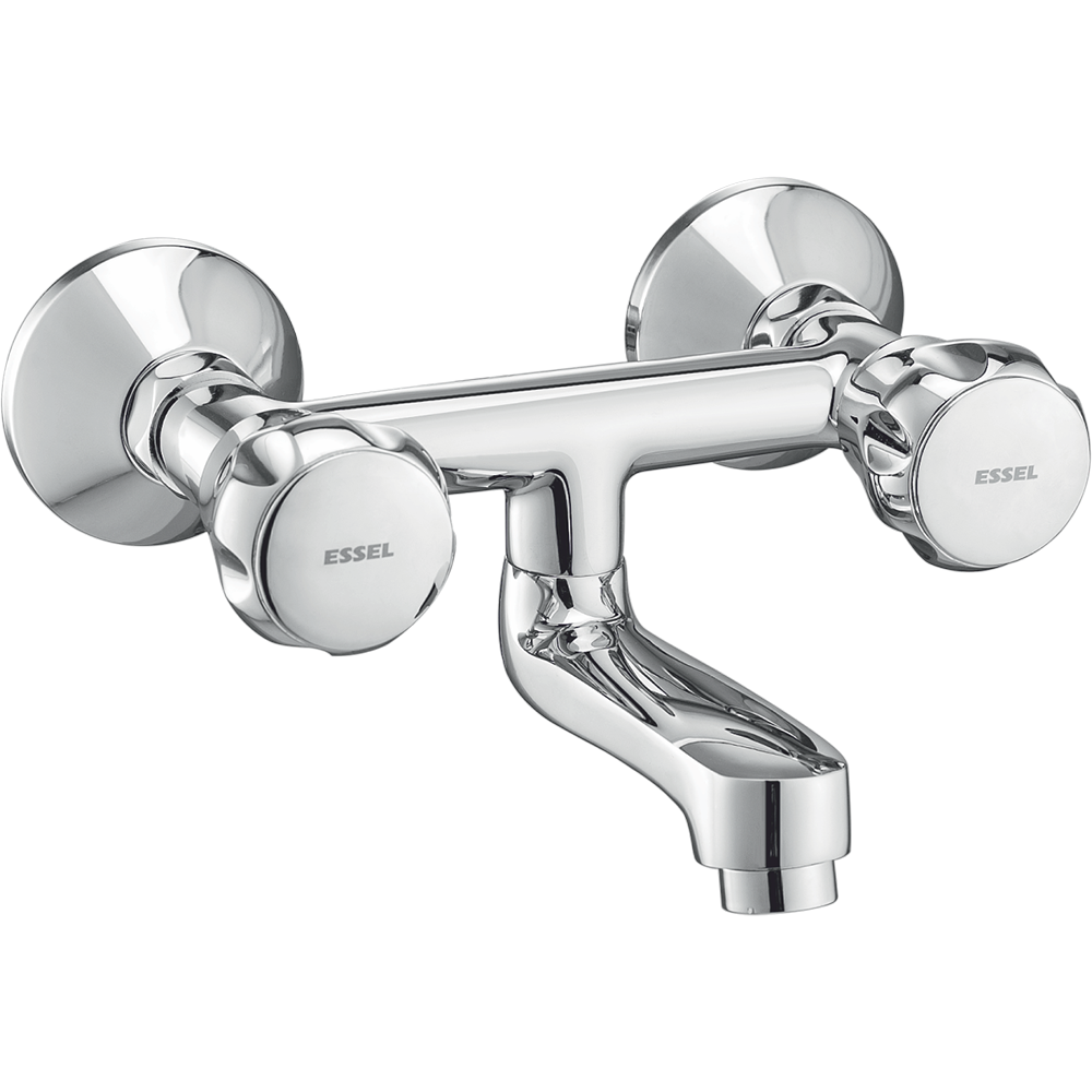 114068 - Wall mixer with connecting legs  and wall flange