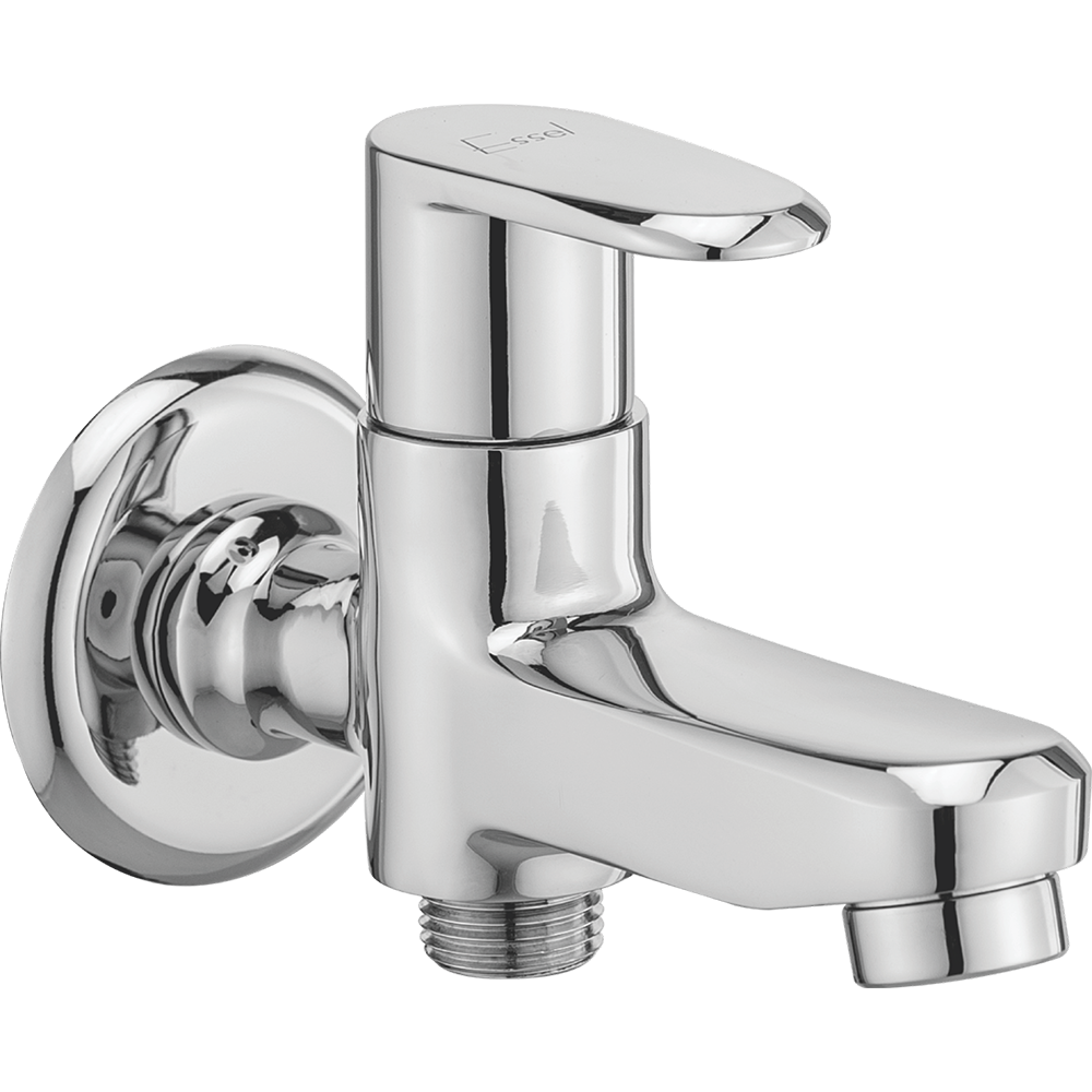 118055 - Two way bib cock with  aerator and wall flange