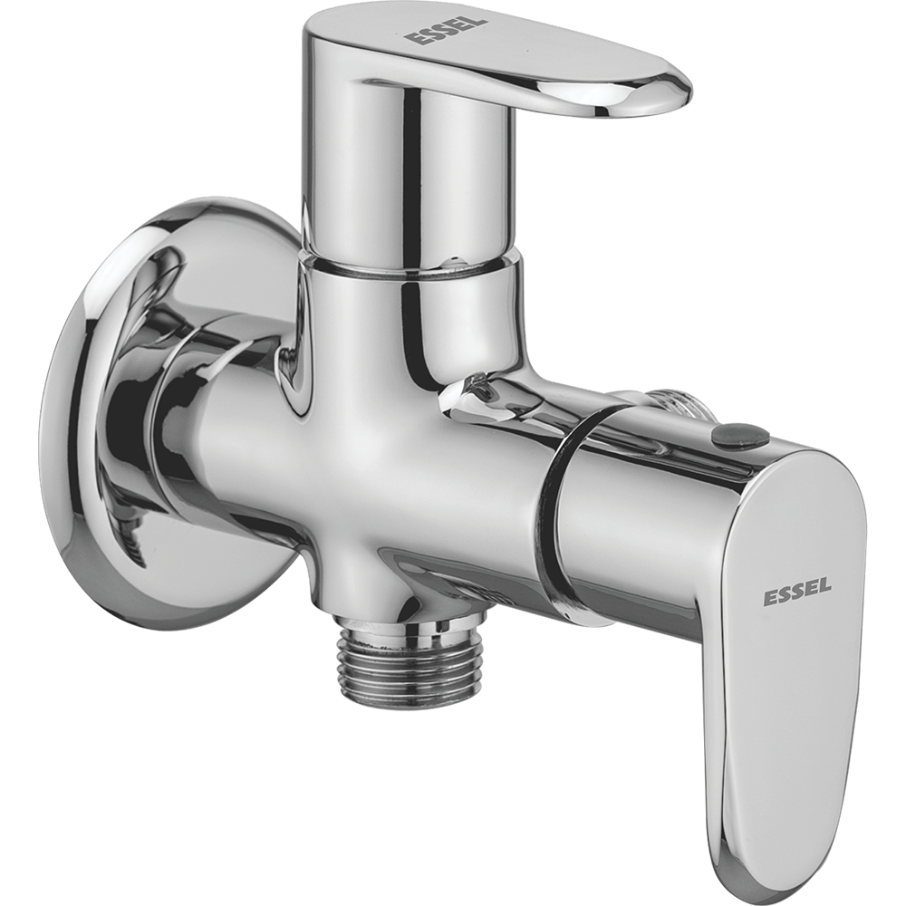 118058 - Two way angular stop  valve with wall flange