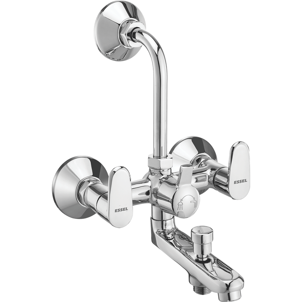 118064 - Wall mixer with inbuilt 3 in 1  arrangement, provision for hand  shower and overhead shower  (inclusive of 115mm bend pipe)