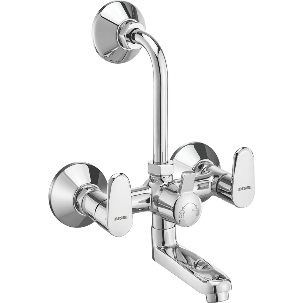118065 - Wall mixer with inbuilt provision  for overhead shower (inclusive  of 115mm bend pipe)
