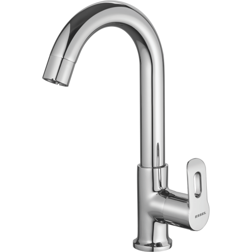 122053 - Swan neck with fixed spout and aerator (left)