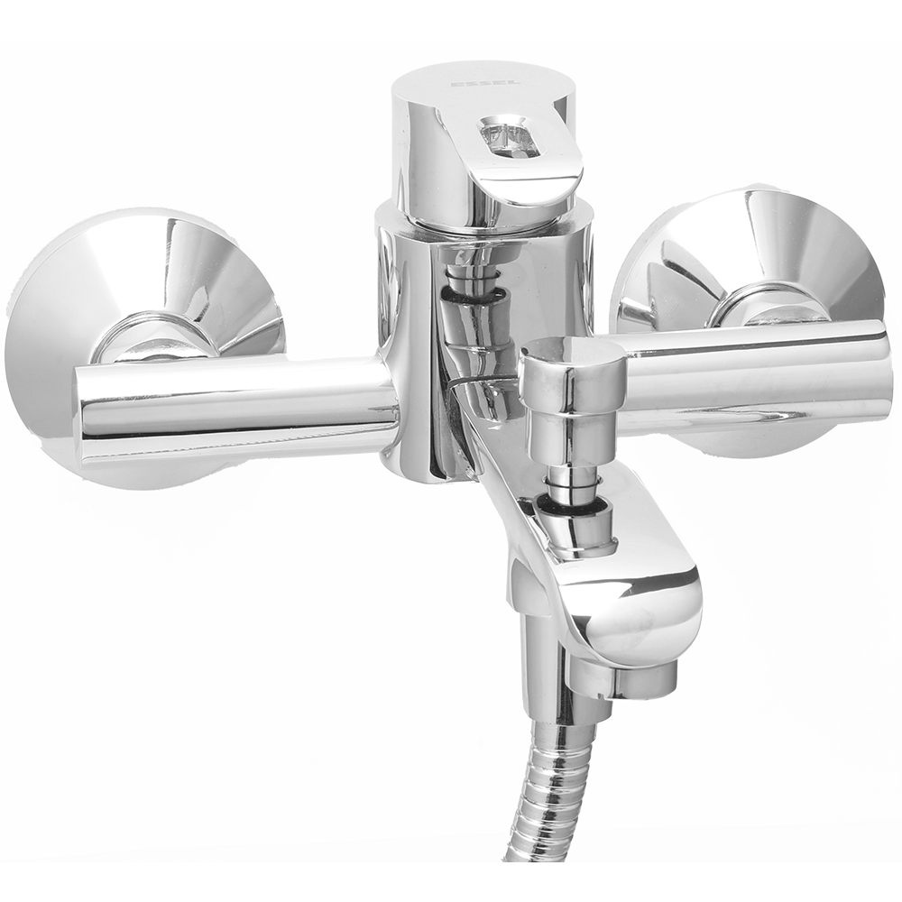 122406 - Single lever wall mixer with  telephonic arrangement