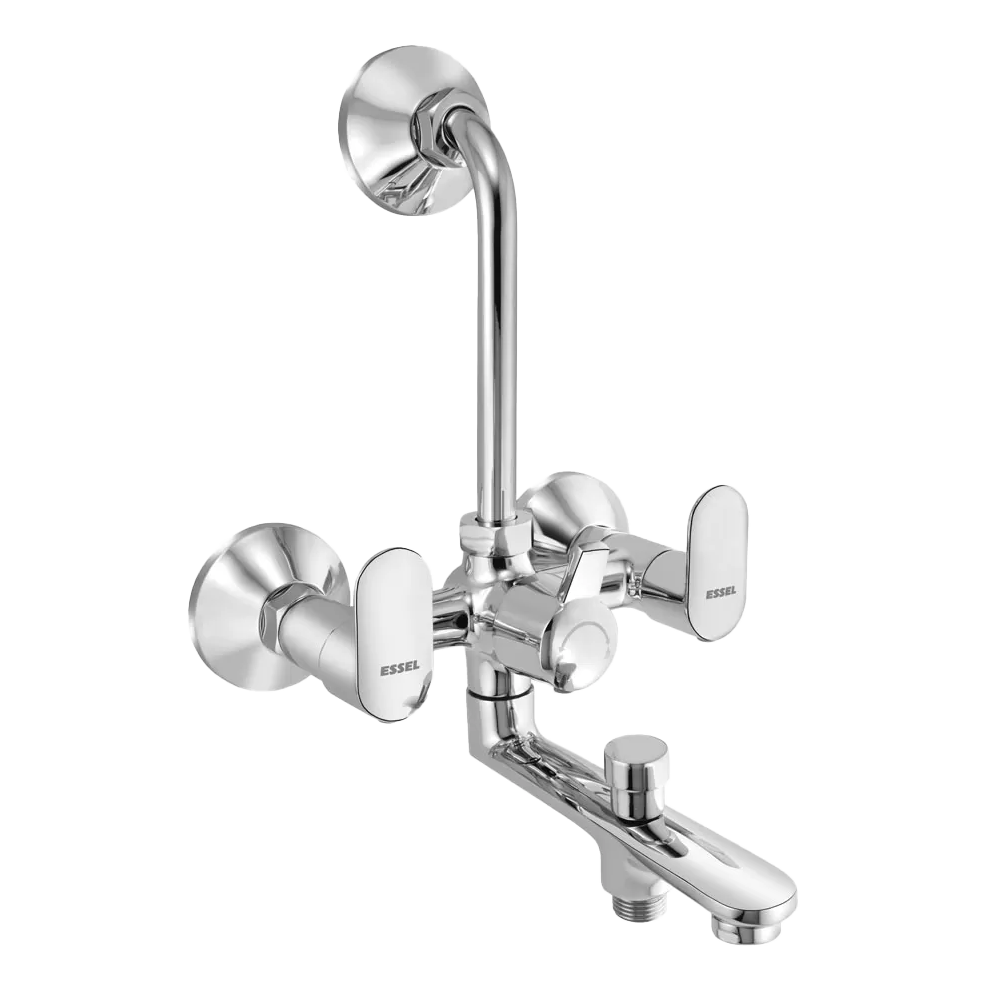 123064 - Wall Mixer with inbuilt 3 in 1 arrangement, provision for hand  shower and overhead shower