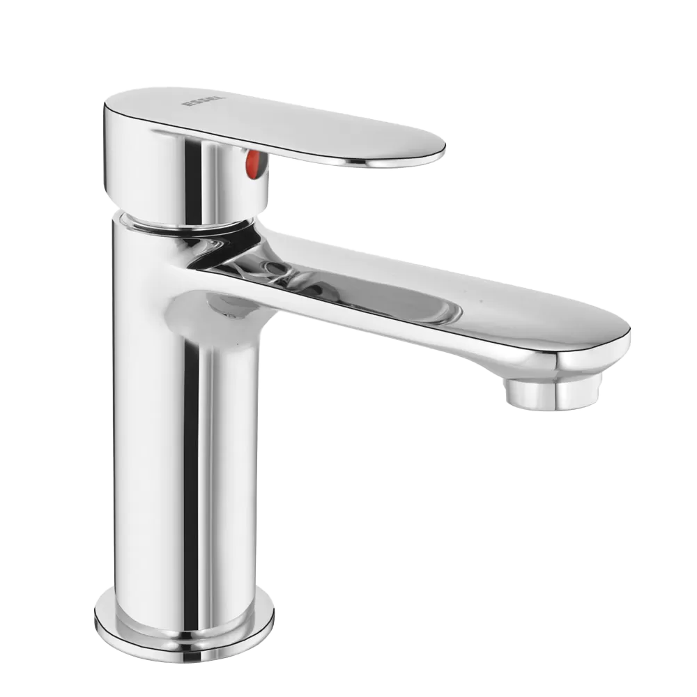 123201 - Single lever basin mixer Smart  without pop up waste with 450 mm  Braided Hose pipe