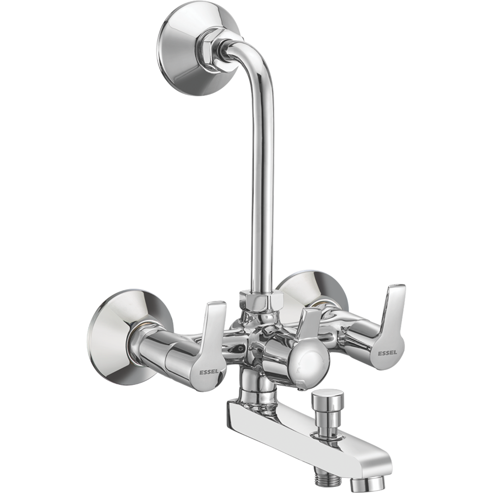 129064 - Wall mixer with inbuilt 3 in 1  arrangement, provision for  hand shower and overhead shower (inclusive of 115mm  bend pipe)