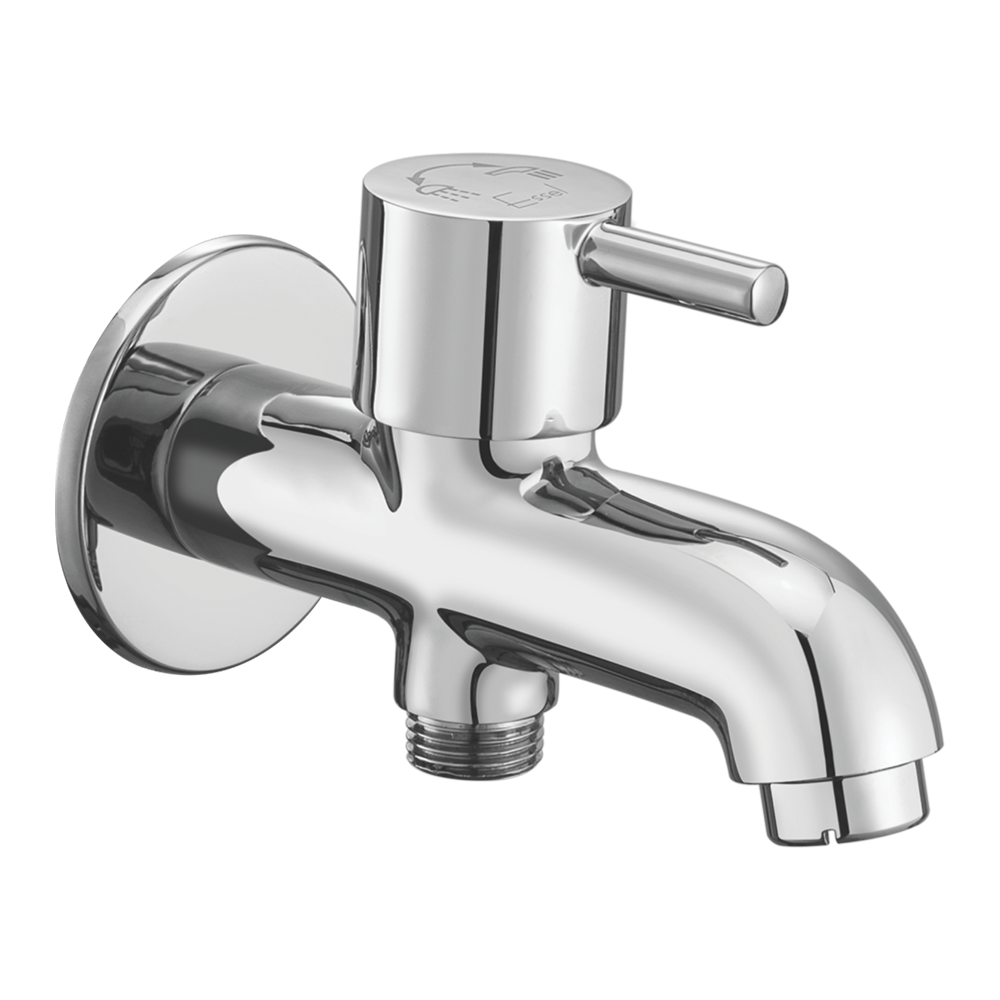 131055 - Two way bib cock with  aerator and wall flange