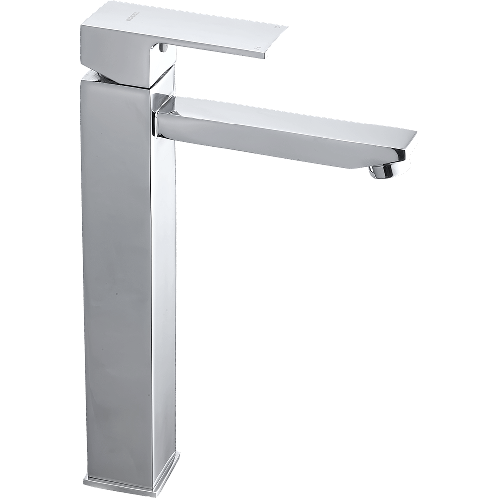132002 - Single lever tall boy with total  height of 300mm without popup  waste and 600 mm braided hose