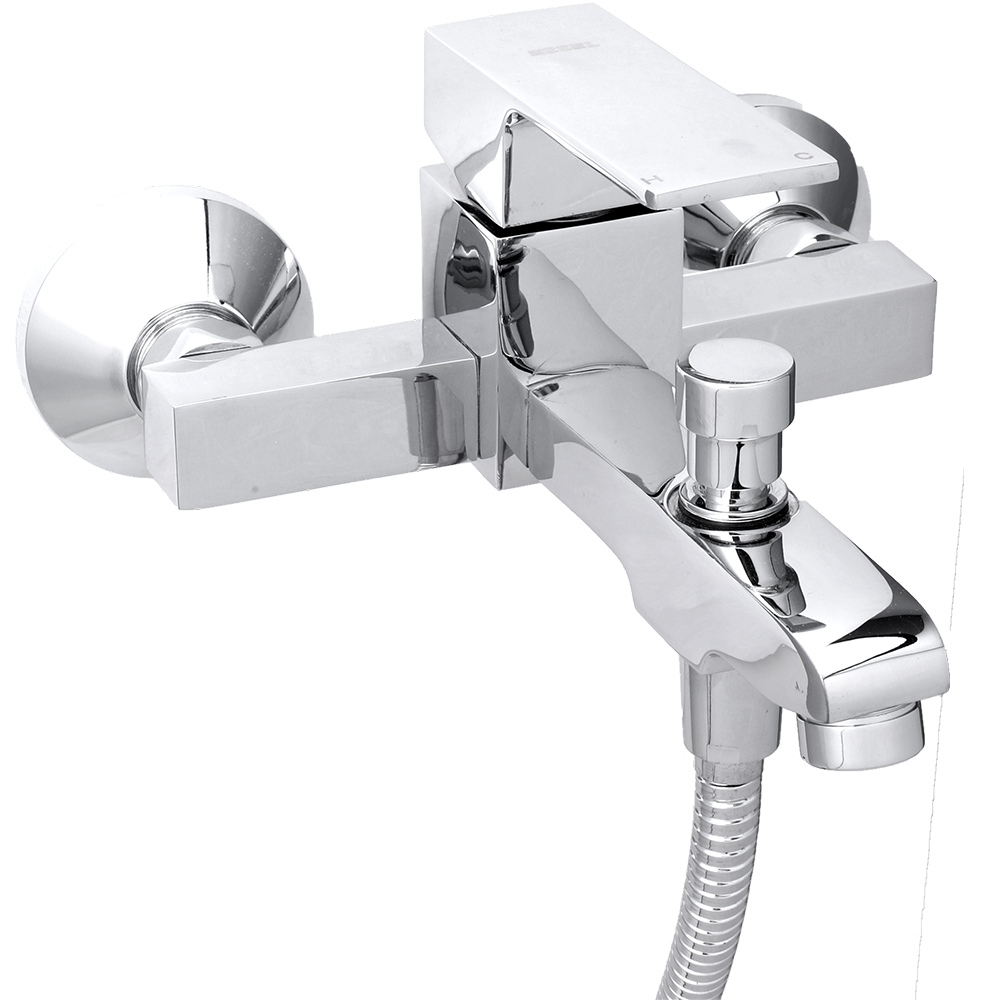 132406 - Single lever wall mixer with  telephonic arrangement