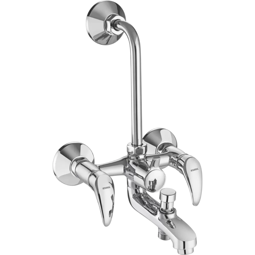 137064 - Wall mixer with inbuilt 3 in 1  arrangement, provision for hand  shower and overhead shower  (inclusive of 115mm bend pipe)