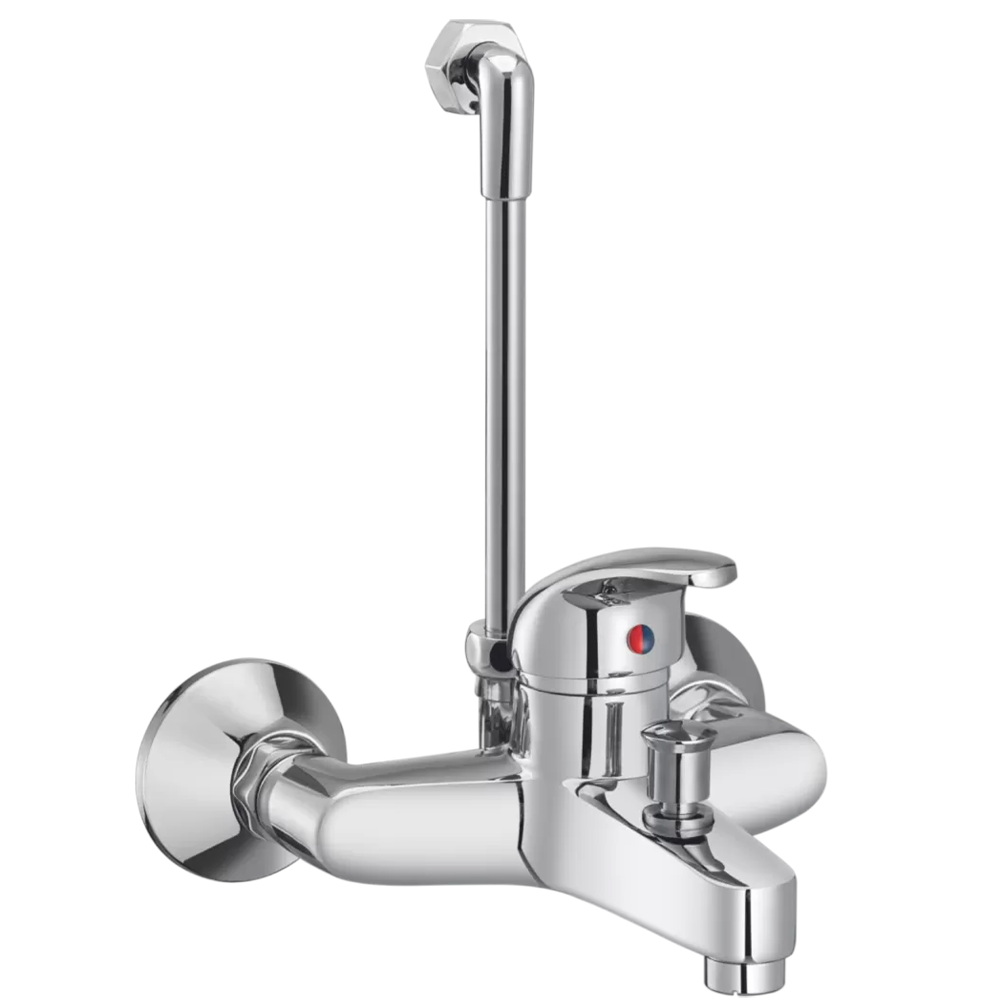 137106 - Single lever wall mixer  with bend and telephonic  arrangement