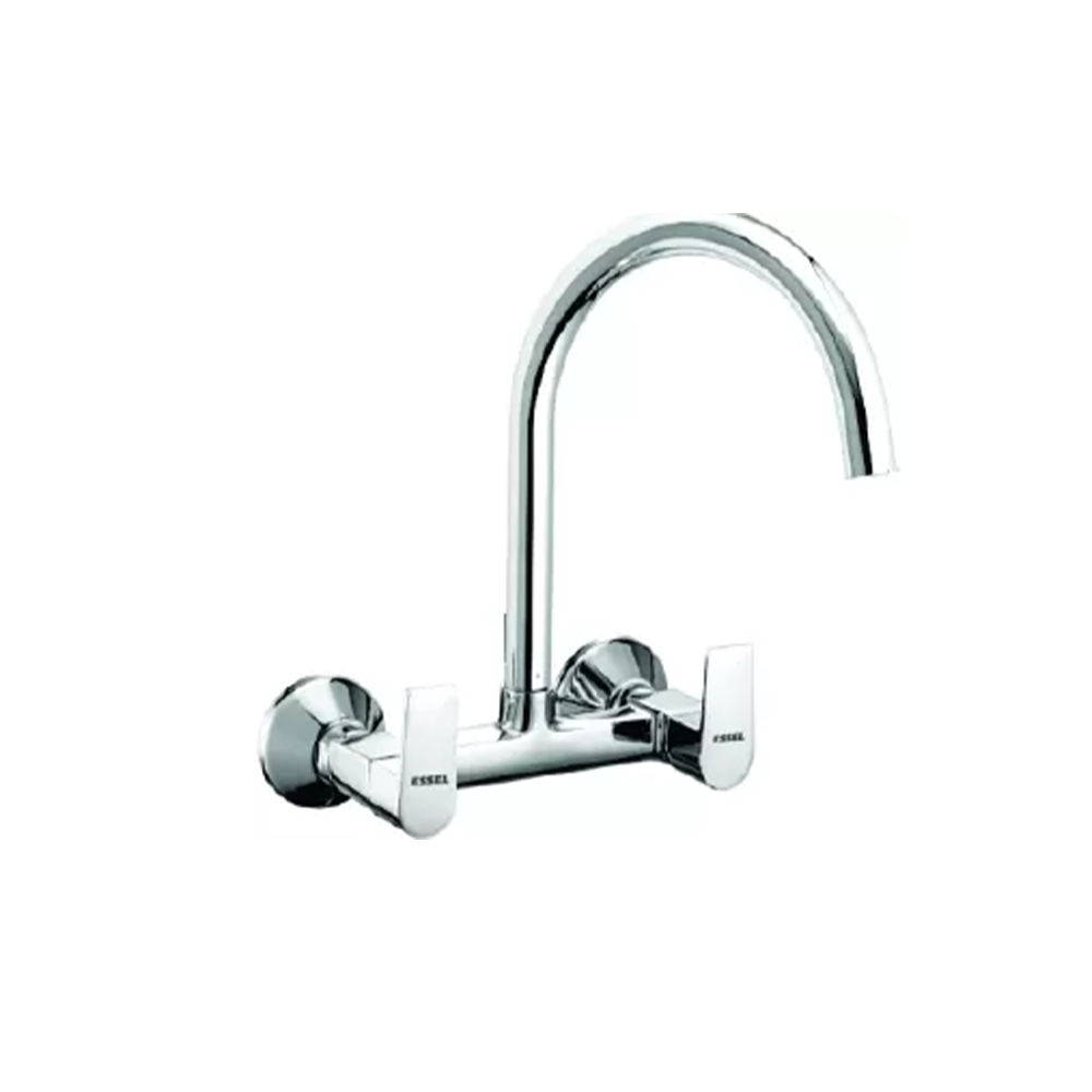 138269 Sink mixer - wall mounted  with full motion 355mm  extended spout and aerator