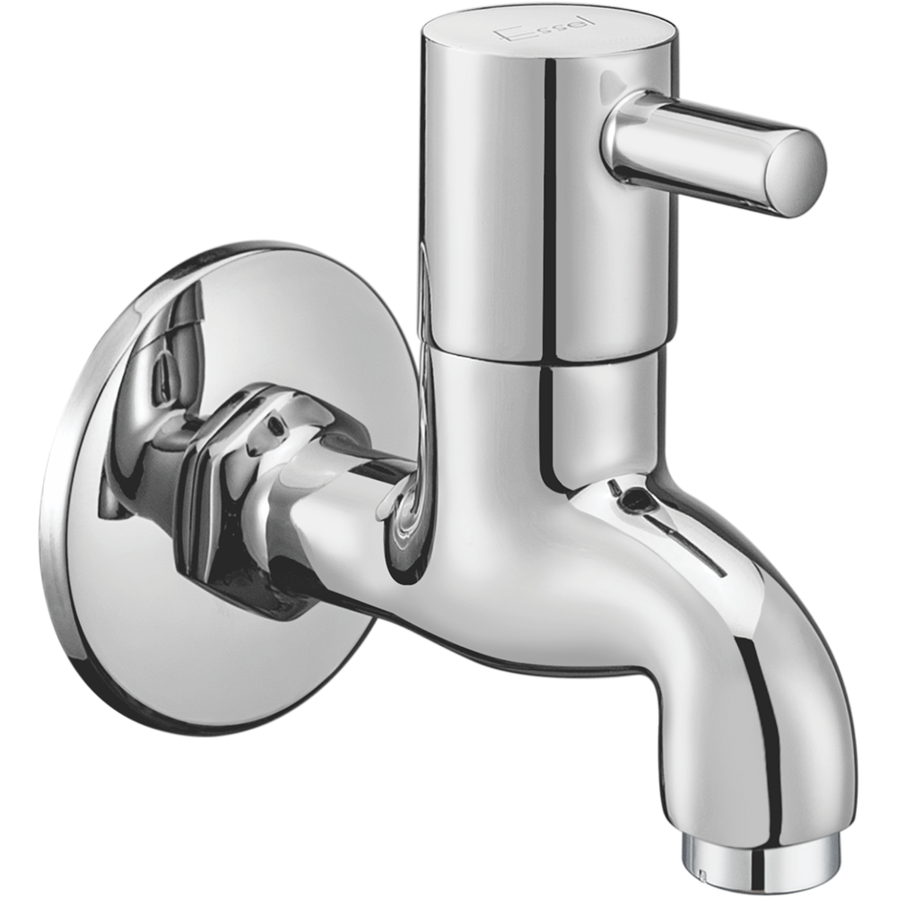 191045 - Bib cock with aerator  and wall flange