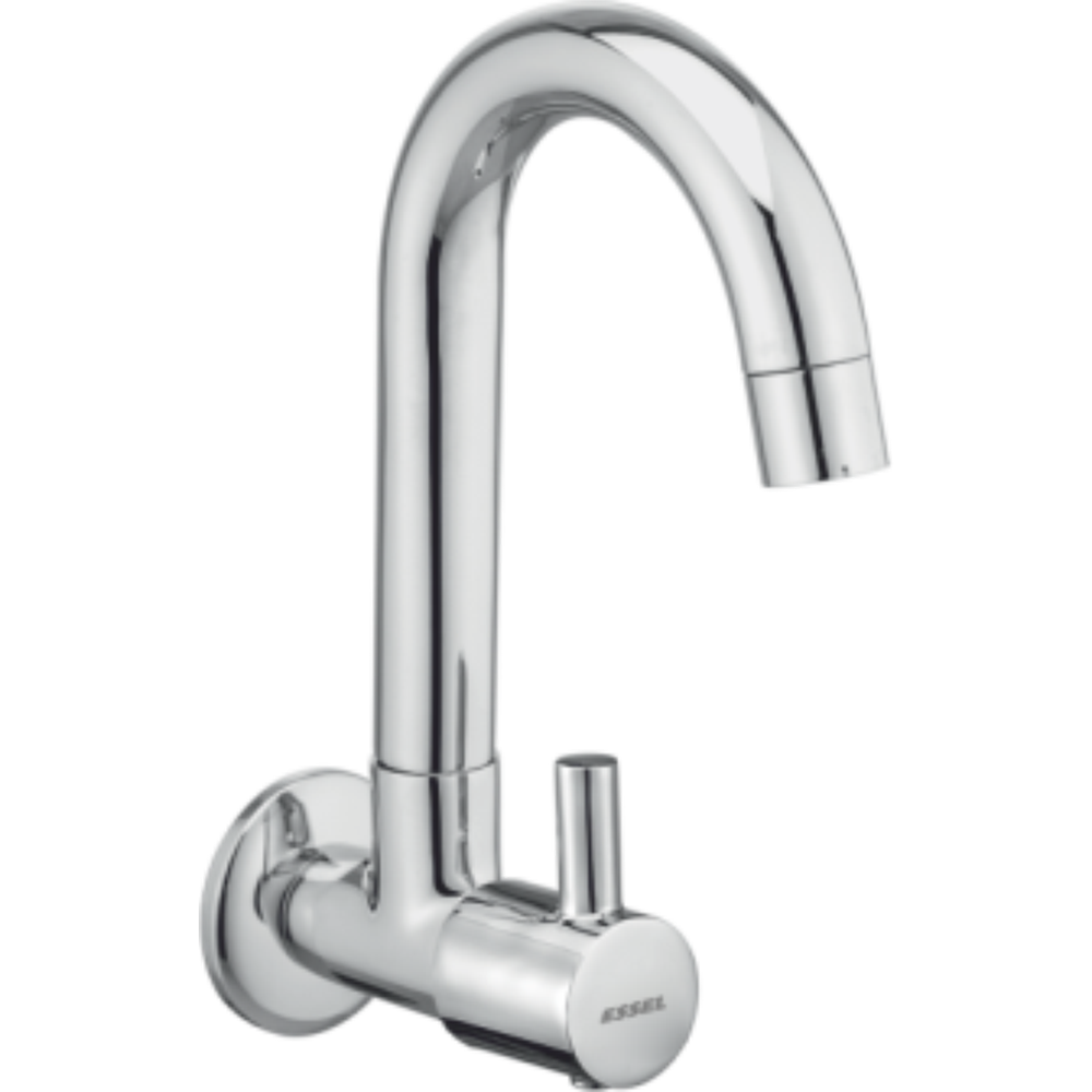 191054 Sink cock - wall mounted with full  motion spout and aerator