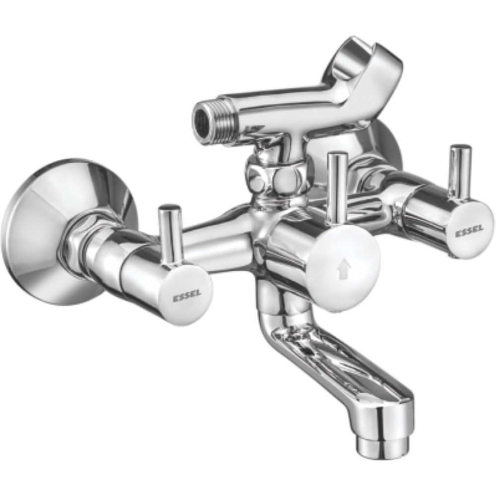 191067 - Wall mixer with inbuilt  telephonic arrangement  and shower arrangement  and wall flange