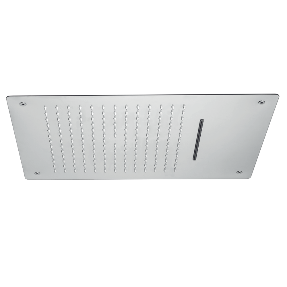 304310 - Ceiling rain shower rectangular 19 x 13" with rain fall & water fall