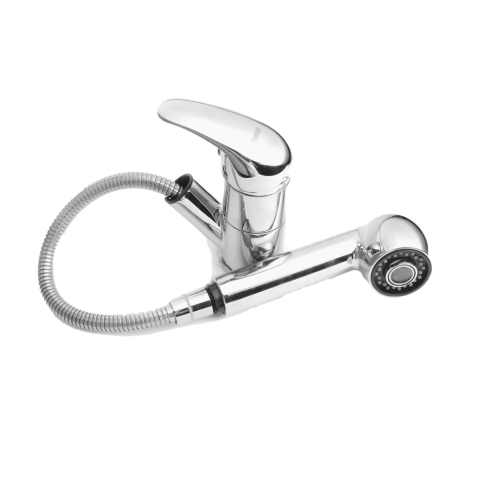 318308 - Sink mixer table mounted with extractable hand shower
