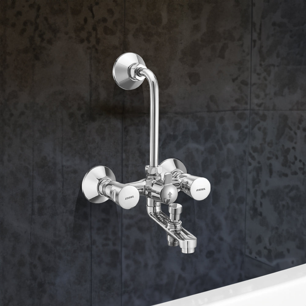 110064 - Wall mixer with inbuilt 3 in 1  arrangement provision for hand
