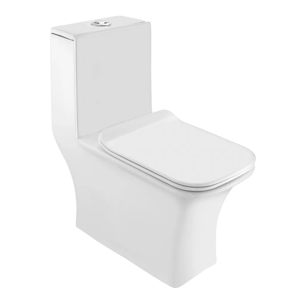 EARM - One piece water closet with seat cover - 670x350x750 mm