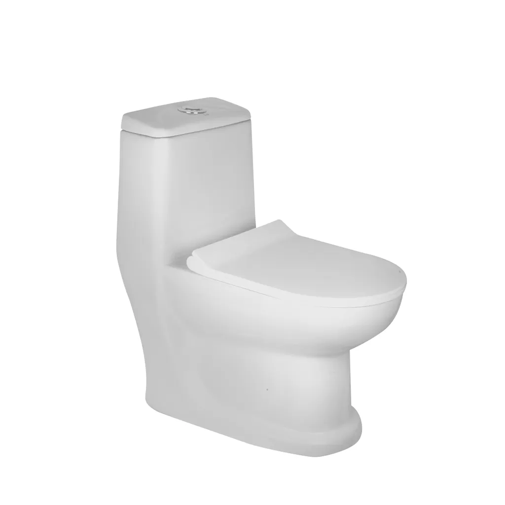 EINA - One piece water closet with seat cover - 650x355x735 mm
