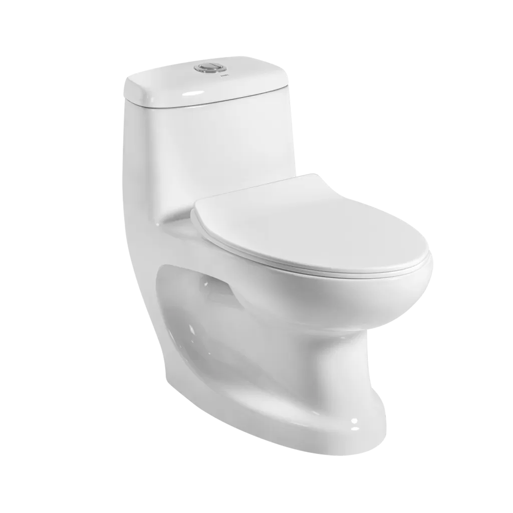 ELVI - One piece water closet with seat cover - 700x370x690 mm